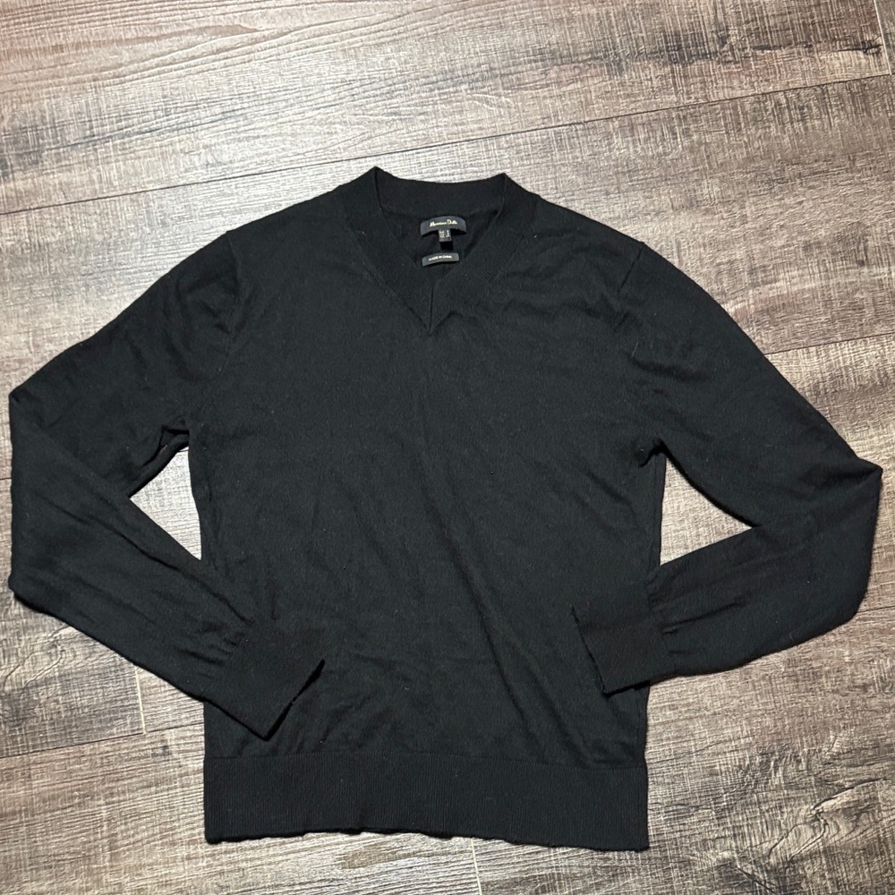 Classic Black V-Neck Sweater for Women